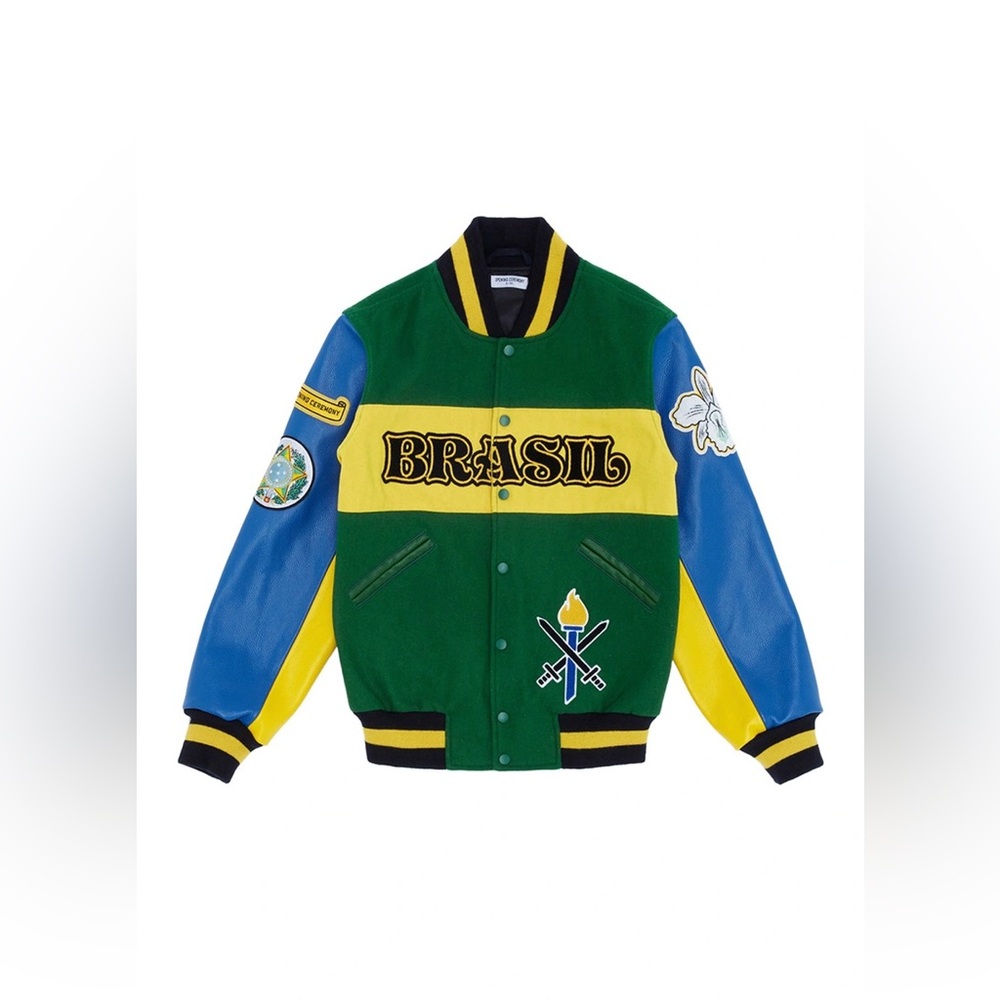 Opening Ceremony Green Brazil Global Varsity Jacket